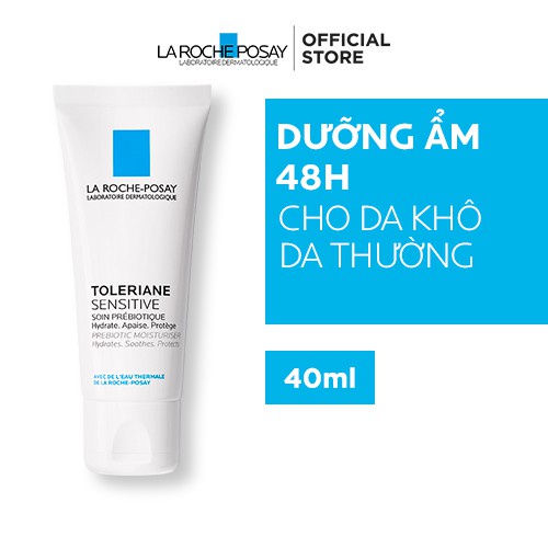 Kem dưỡng giúp cung cấp nước, làm dịu và bảo vệ da, dùng được cho da nhạy cảm La Roche-Posay Toleriane Skincare 40ml