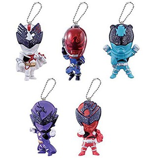 Móc Khóa Nhựa Chiến Đội Siêu Nhân Vũ Trụ Kyuranger Set 02