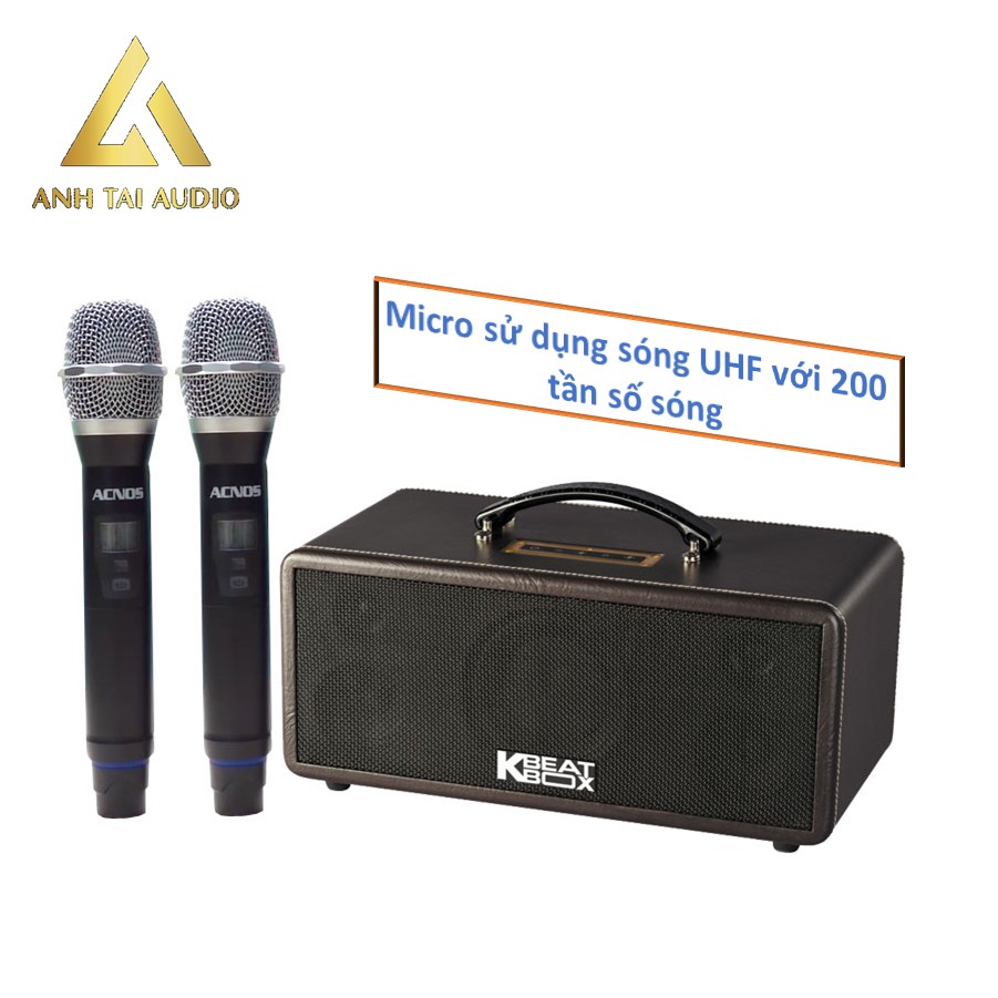 Dàn Loa Karaoke Di Động ACNOS KS360 MS, Loa Karaoke Di Động, Loa kéo di động, Pin 4-6h , bas cực sâu, Anh Tai Audio