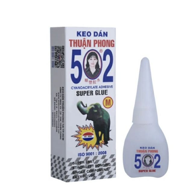 Keo 502 con voi Thuận Phong dán nhựa, gỗ