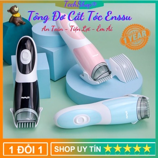 Tông Đơ Cắt Tóc Cho Bé - Cắt Nhanh, Tự Động Hút Tóc, Rung Nhẹ, Chống ồn, Chống Nước. Chính Hãng Enssu - Bảo Hành 1 Năm