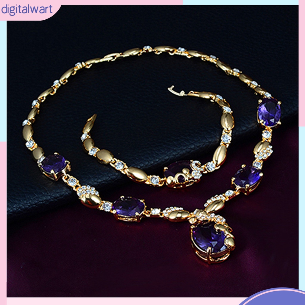 Bộ Trang Sức Đính Đá Lấp Lánh Sang Trọng