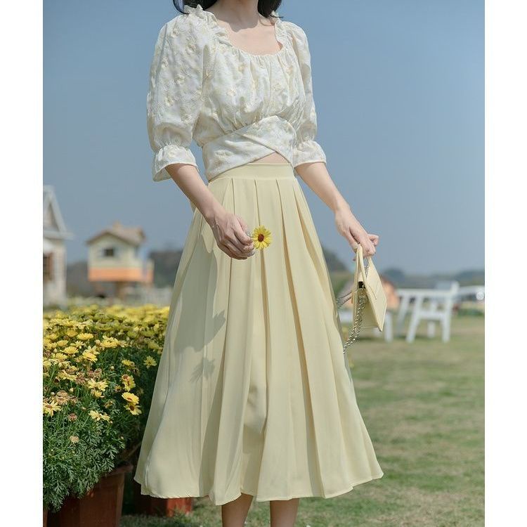 Áo Kiểu Ngắn Tay Thắt Nơ Sau Lưng Thời Trang Mùa Hè Cho Nữ