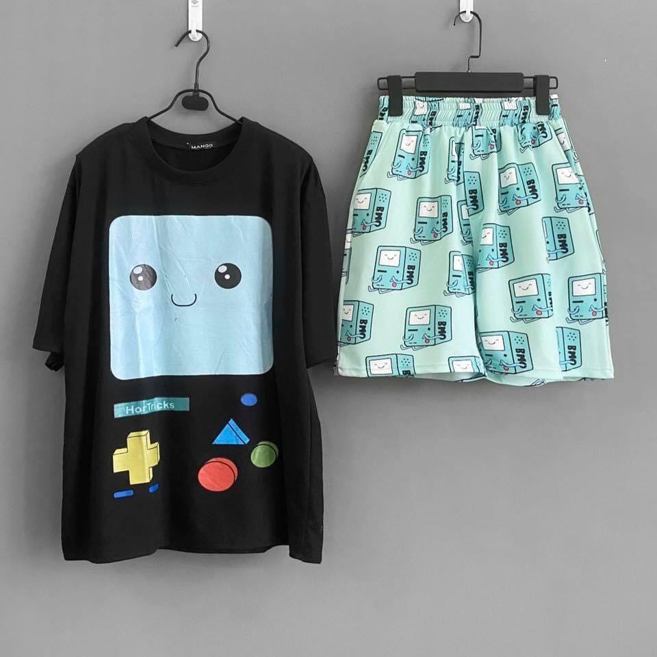 Set đồ bộ hoạt hình ❤️ Bộ mặc nhà Cartoon BEEMO form rộng Freesize Unisex nam nữ Molly Fashion