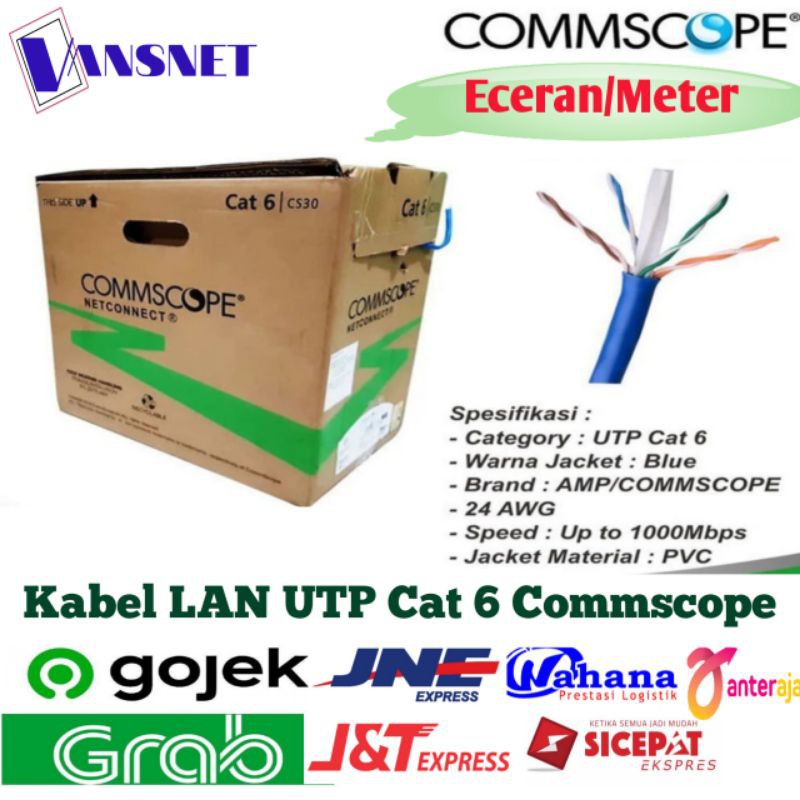 Dây Cáp Kết Nối Mạng Lan Amp Cat6 6 Commscope