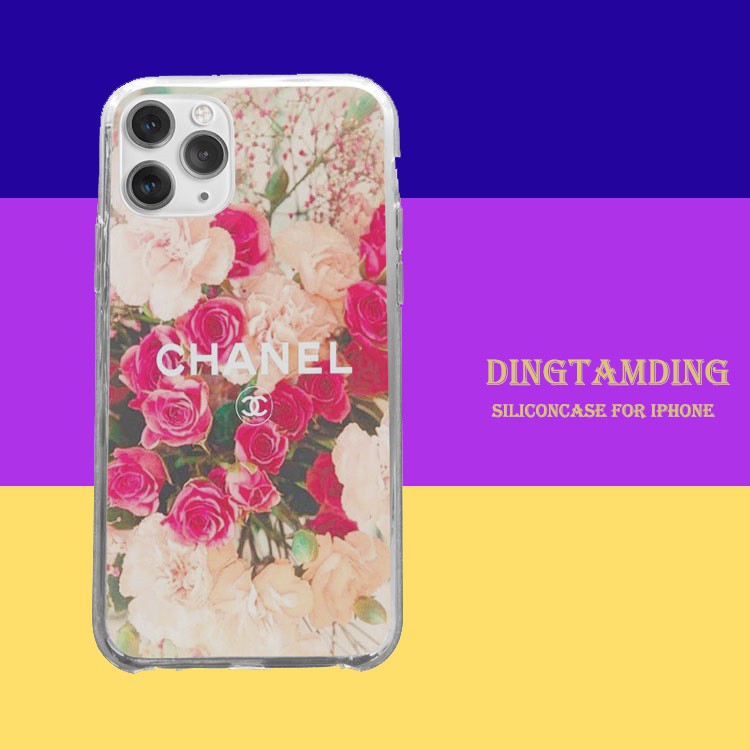 Ốp lưng dingtamding Chanel hoa cẩm chướng Iphone 7 - Iphone 12 pro max BRD20210134