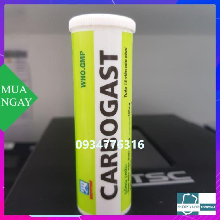 Carbogast bệnh dạ dày, không tiêu tuýp 15 viên