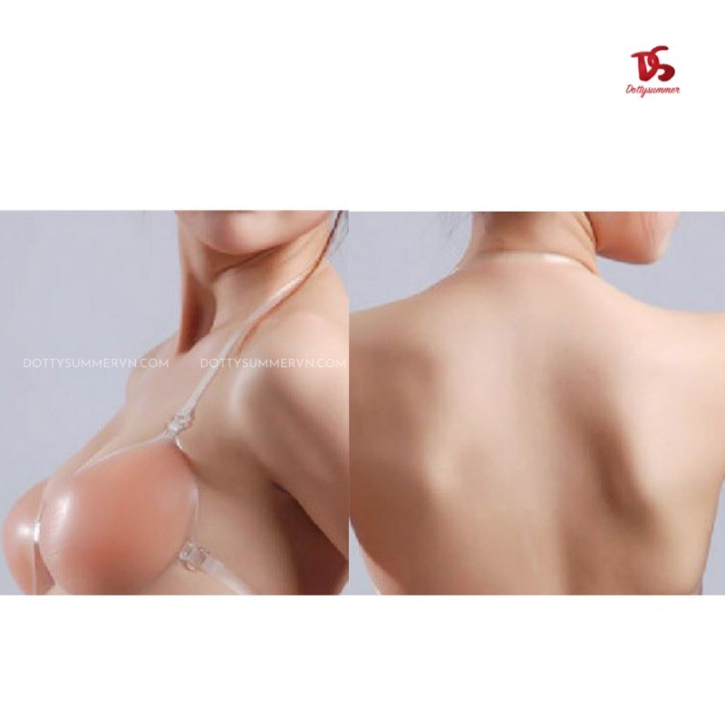 Miếng Dán Nâng Ngực Silicone Tàng Hình, Áo Dán Ngực Silicone Đàn Hồi Tự Nhiên Nâng Ngực Tạo Khe Ngực Gợi Cảm