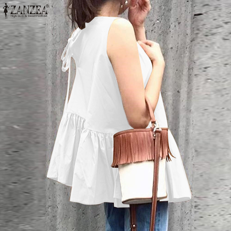 Áo cánh ZANZEA không tay thời trang thanh lịch cho nữ