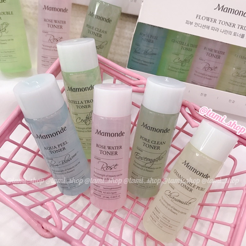 SET NƯỚC HOA HỒNG MAMONDE FLOWER TONER TRIAL KIT