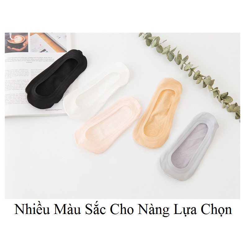 Tất Nữ Cổ Ngắn Cao Cấp - Tất Đi Giày Búp Bê - Phong Cách Hàn Quốc Ulzzang - Chống Trượt 7139