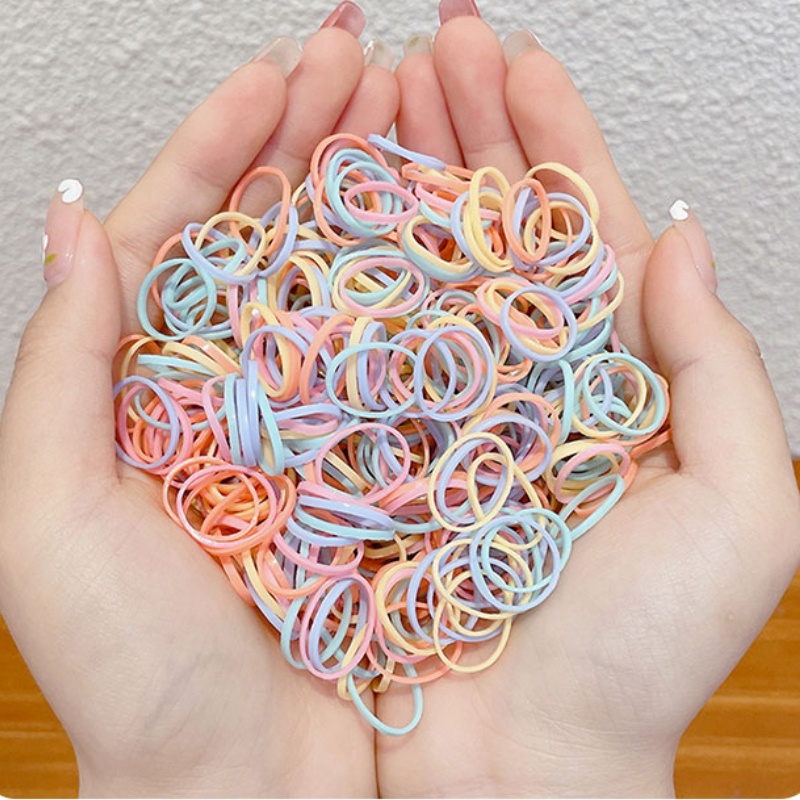 Dây Cột Tóc Nhiều Màu Sắc Phong Cách Hàn Quốc Thời Trang Xinh Xắn Cho Bé Gái