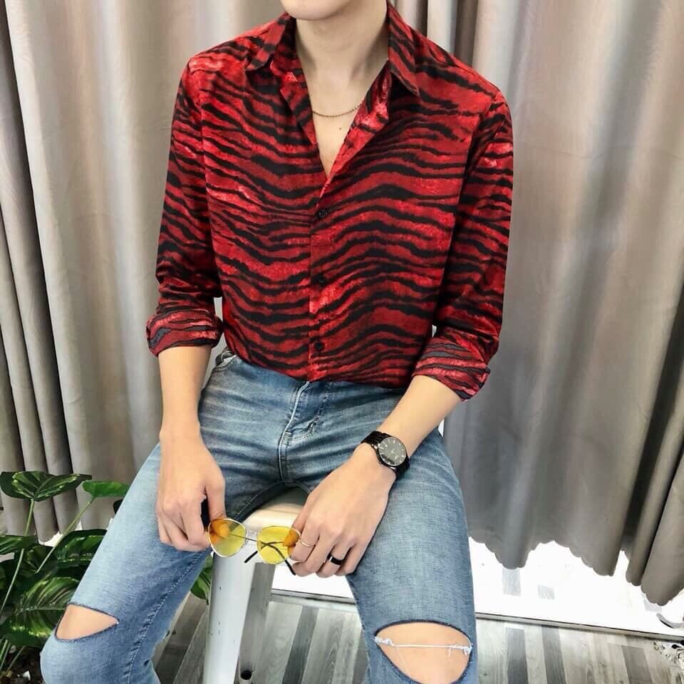 [Mã FAMAYMA2 giảm 10K đơn 50K] ÁO Sơ Mi Nam CHẤT LỤA DÀI TAY PHONG CÁCH HỌA TIẾT TRẮNG MS 10 MON SHOP | BigBuy360 - bigbuy360.vn