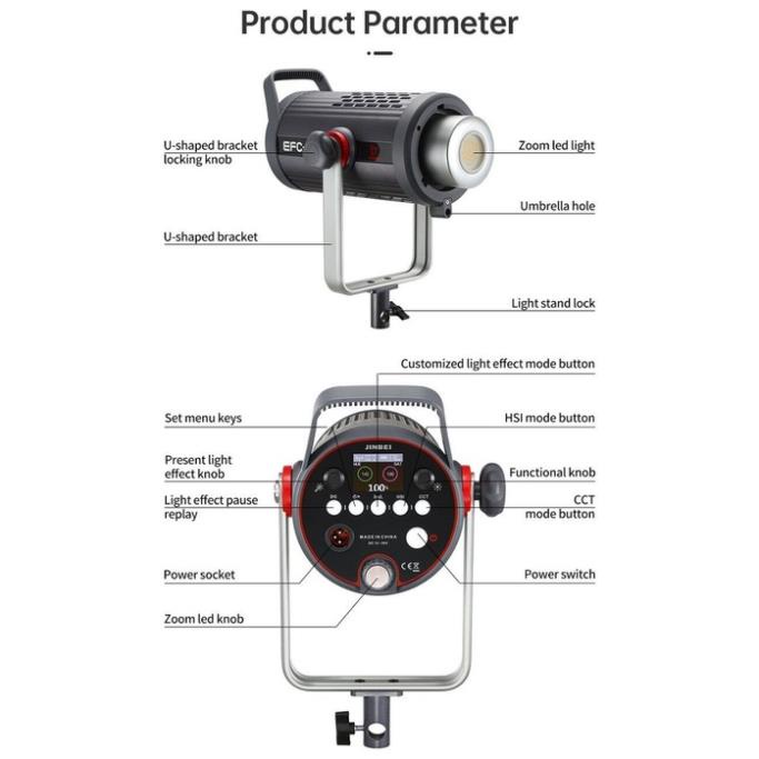 Đèn led studio Jinbei EFC150 RGB hàng chính hãng, giá tốt