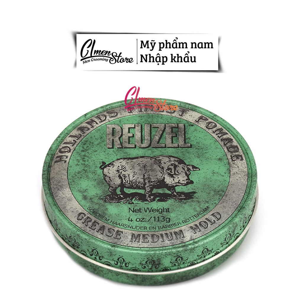 [FULL LINE] Reuzel Pomade tạo kiểu tóc [Blue - Pink - Red - Extreme Hold - Green - Matte Clay - Fiber] - Full size