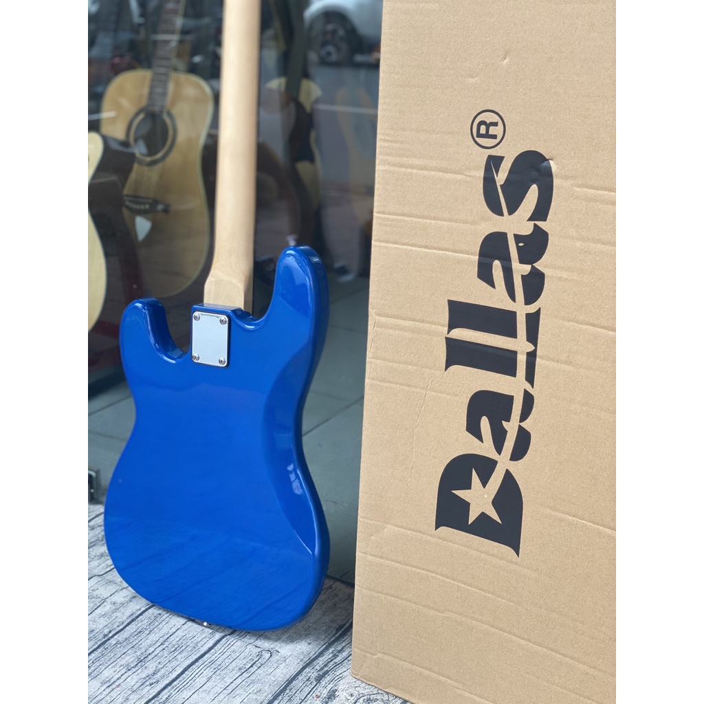 Guitar bass điện Dallas DL-B1 2 mobin tặng kèm phụ kiện