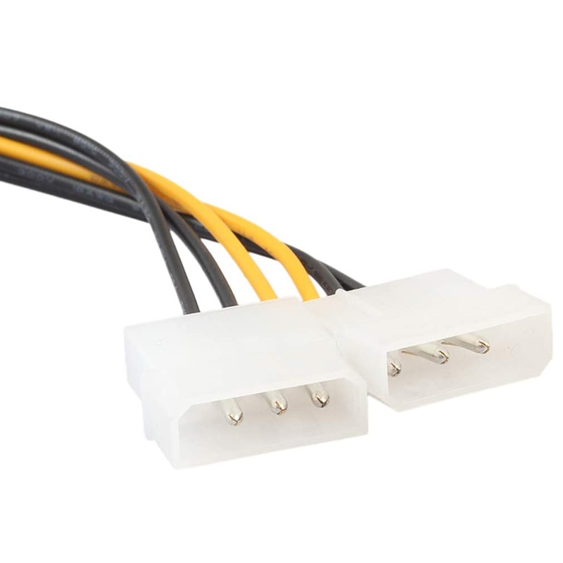 Dây Cáp Thẻ Đồ Họa Chuyển Đổi Nguồn Điện 4p Sang 6p 6pin Sang Molex 4pin 1 Sang 2 15cm