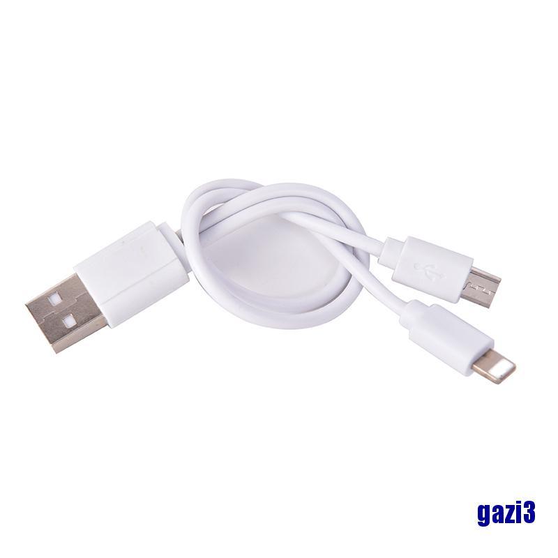 Dây Cáp Sạc Usb 2 Trong 1 Gazi3 Cho Iphone Samsung Sạc Dự Phòng Mp3