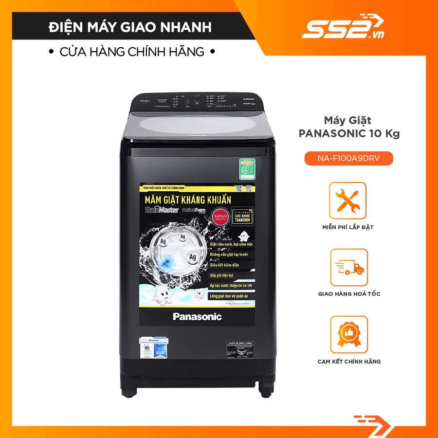 Máy giặt Panasonic 10 Kg NA-F100A9DRV- Bảo Hành Chính Hãng