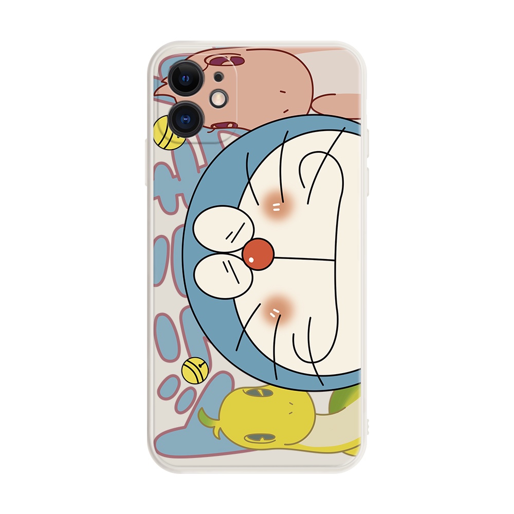 Ốp điện thoại in hình Doraemon dễ thương thích hợp cho iPhone 11 Pro Max 7 8 6 6s Plus X XS XR Max H046