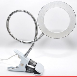 Đèn led mini kẹp bàn nối mi, đèn led kẹp bàn làm nail