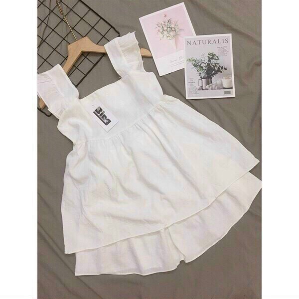 Set bộ 2 dây cánh tiên bèo, set áo cổ vuông babydoll quần đùi dễ thương, bộ đùi tiểu thư mặc nhà đi chơi điệu đà