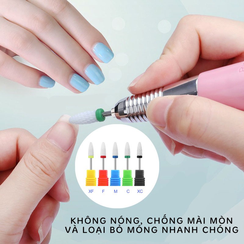 Đầu Mài Sứ Lắp Máy Mài Móng-Chuyên Dùng Cho Tiệm Nails