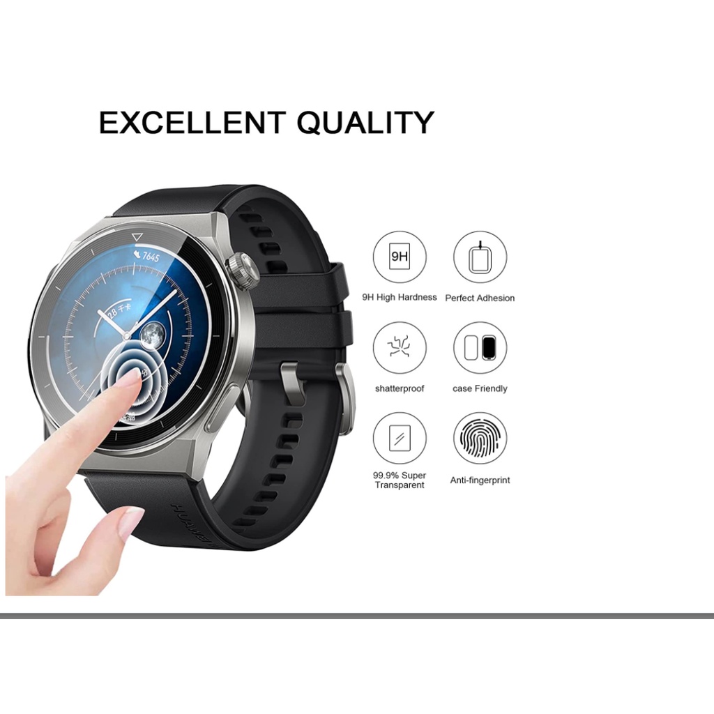 Set 4 Miếng Dán Màn Hình Chống Trầy Cho Huawei Watch GT 3 Pro 46mm 43mm Gt3