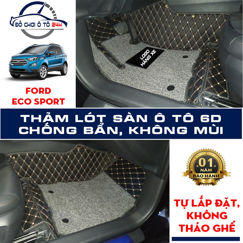 Thảm lót sàn ô tô 5D 6D Ford Ecosport bảo vệ sàn xe, không mùi, không thấm nước