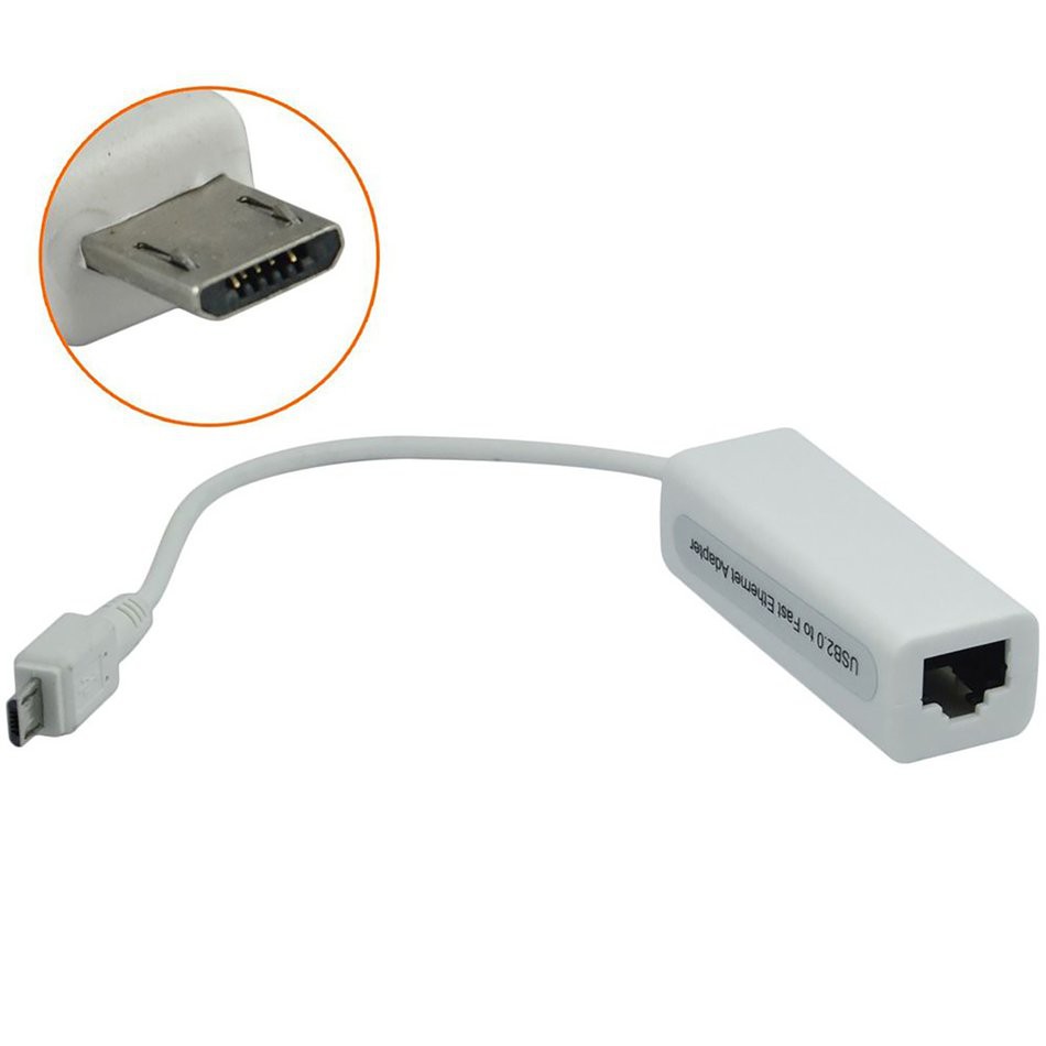 (Orb) Giắc Chuyển Đổi Sf Micro Usb 2.0 Sang Rj45 Mạng Lan 10m / 100mbps