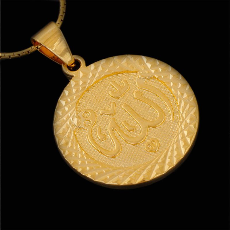 Vòng cổ Choker Mặt Tròn Hình Allah Thời Trang Cho Cặp Đôi