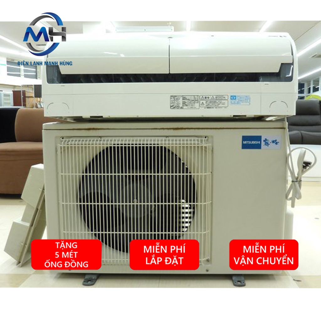 ( DÒNG AUTO CLEAR ) Máy Lạnh Cũ Nội Địa MITSUBISHI 1.0 HP Inverter Siêu Tiết Kiệm Điện Cam Kết Zin 100%