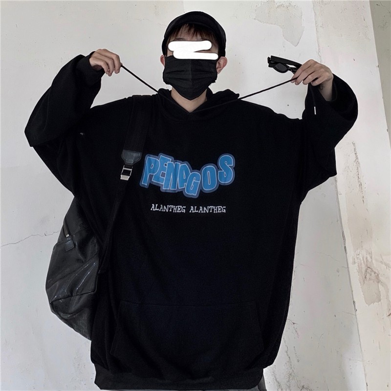 Áo hoodie nỉ bông form rộng phong cách Unisex HD06