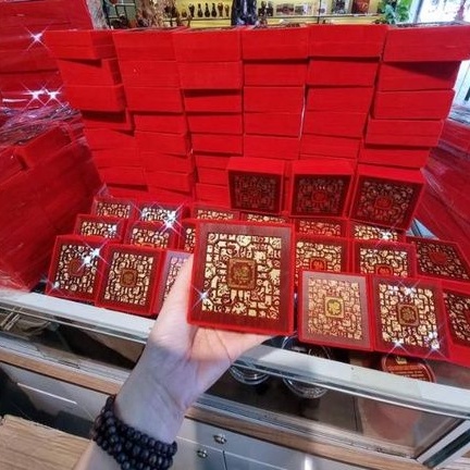 Hộp Nhung Gỗ Đỏ Đựng Trang Sức, Vòng Tay Hàng Loại Đẹp