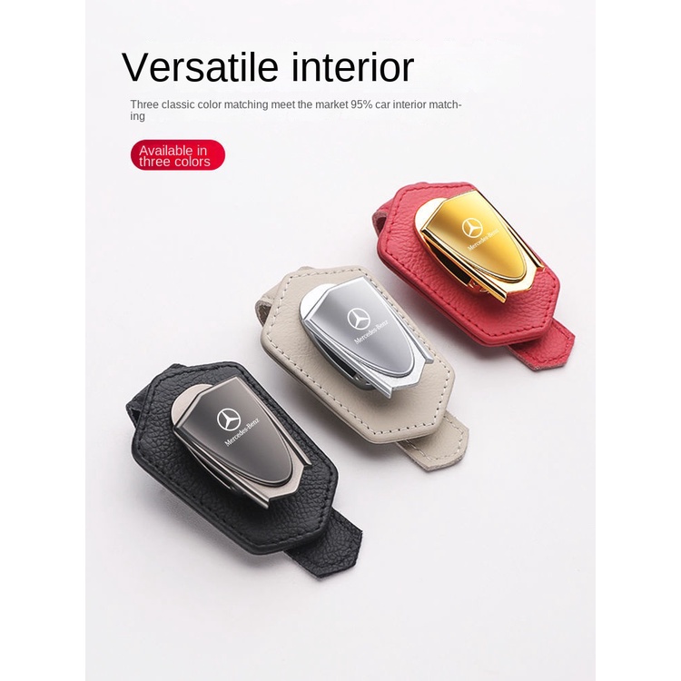 Kẹp Giữ Mắt Kính Hình Tam Giác Đa Năng Cho Xe Hơi Mercedes-Benz GLA GLE GLC GLB