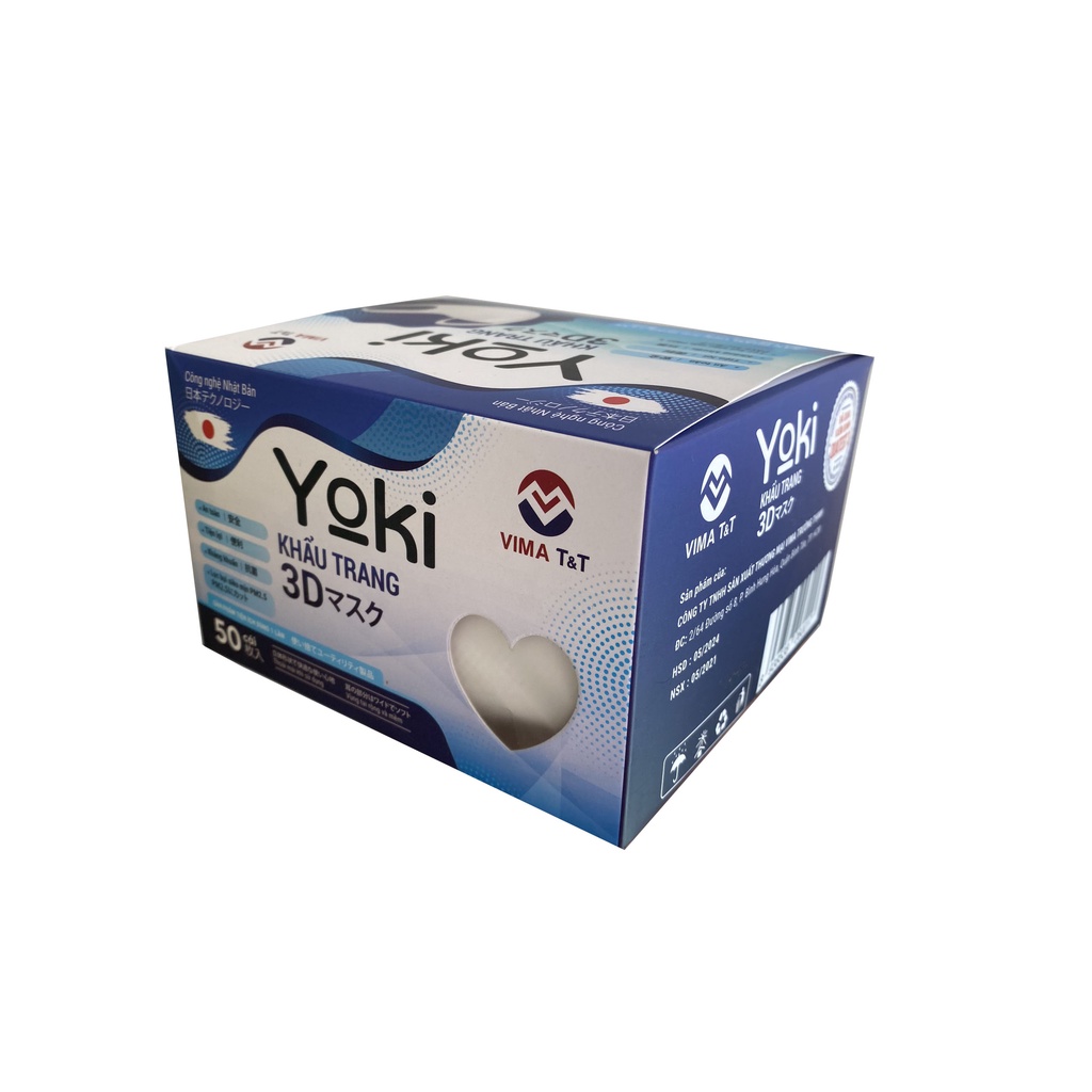 Hộp 50 cái khẩu trang 3D Mask sử dụng công nghệ dập Nhật bản size M