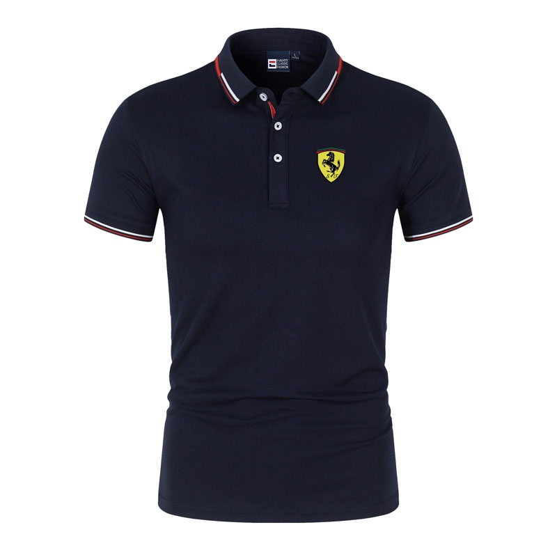 Áo Thun Polo Tay Ngắn In Logo Ferrari Thời Trang Cao Cấp Cho Nam