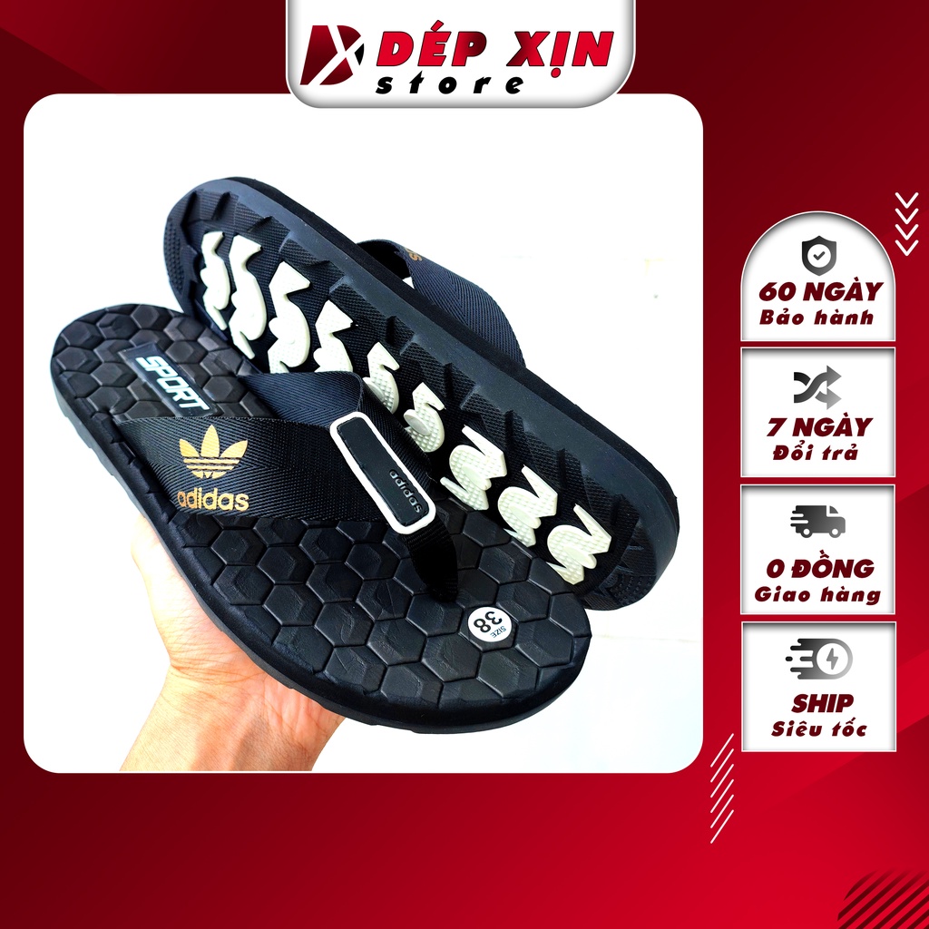 Dép Xỏ Ngón Adidas Thái Lan Cao Cấp quai vải Đế êm siêu bền đi nước thoải mái