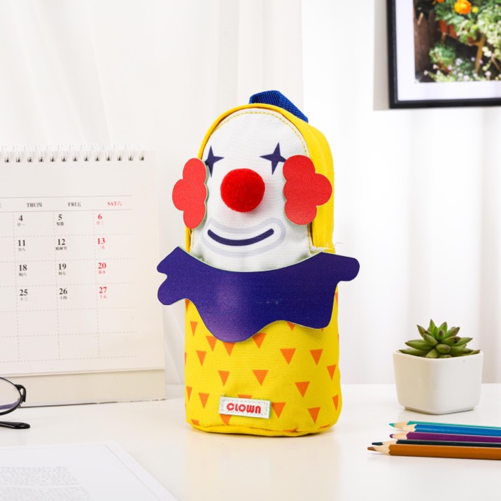 Túi Đựng Bút Hình Chú Hề Ba Chiều Sáng Tạo Ốp