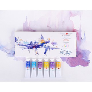 Dot card test màu nước White Nights 12 màu