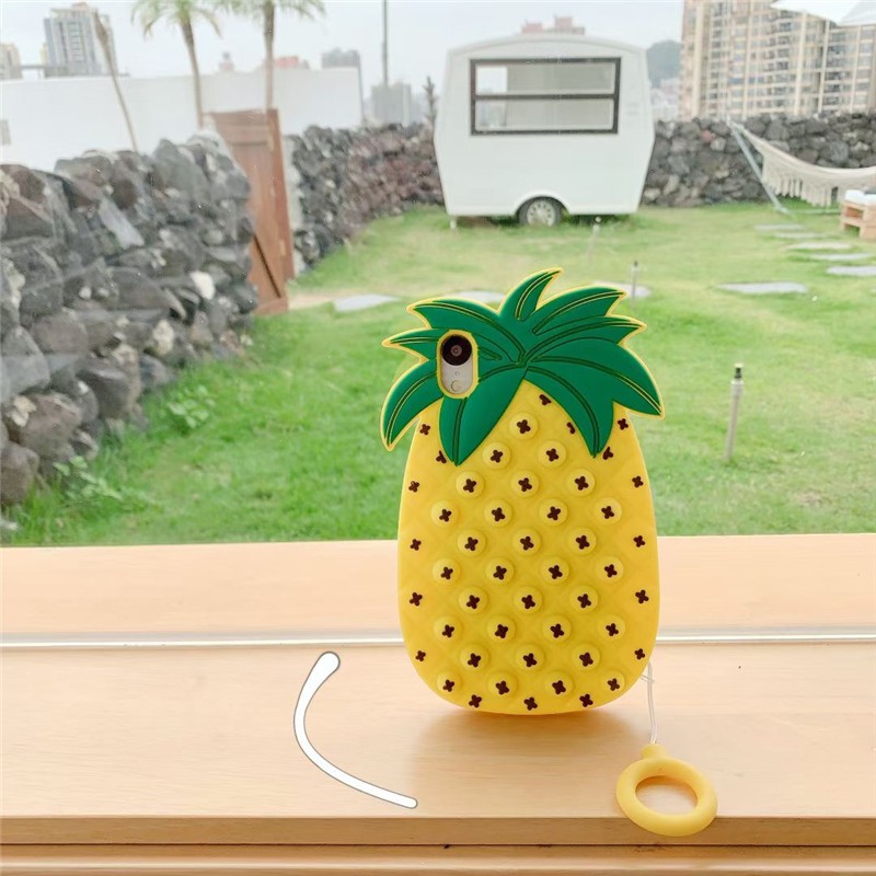 Ốp Điện Thoại Silicon Hình Trái Dứa Cho Iphone 12 12pro 12mini 12promax 11 Pro Max X Xs Max Xr 6 6s 7 8 Plus