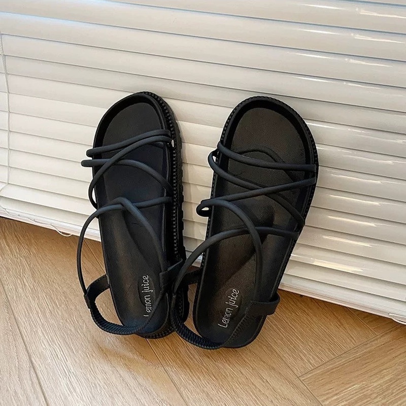 Xăng đan Đế Xuồng Phong Cách La Mã Thời Trang Mùa Hè Cho Nữ 02112