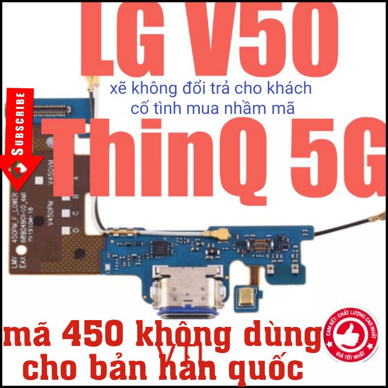 Cụm chân sạc LG V50 ThinQ 5G