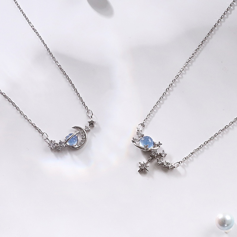 Dây chuyền thời trang kiểu mặt trăng và ngôi sao giản đơn sang trọng dành cho nữ