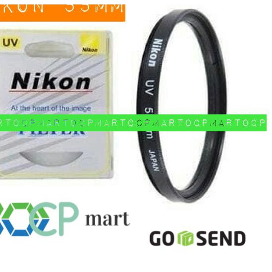 Bộ Lọc Tia Uv Cho Máy Ảnh Nikon 55mm Af-P 18-55mm U V Lensad3400 D3500 D5500 D5600