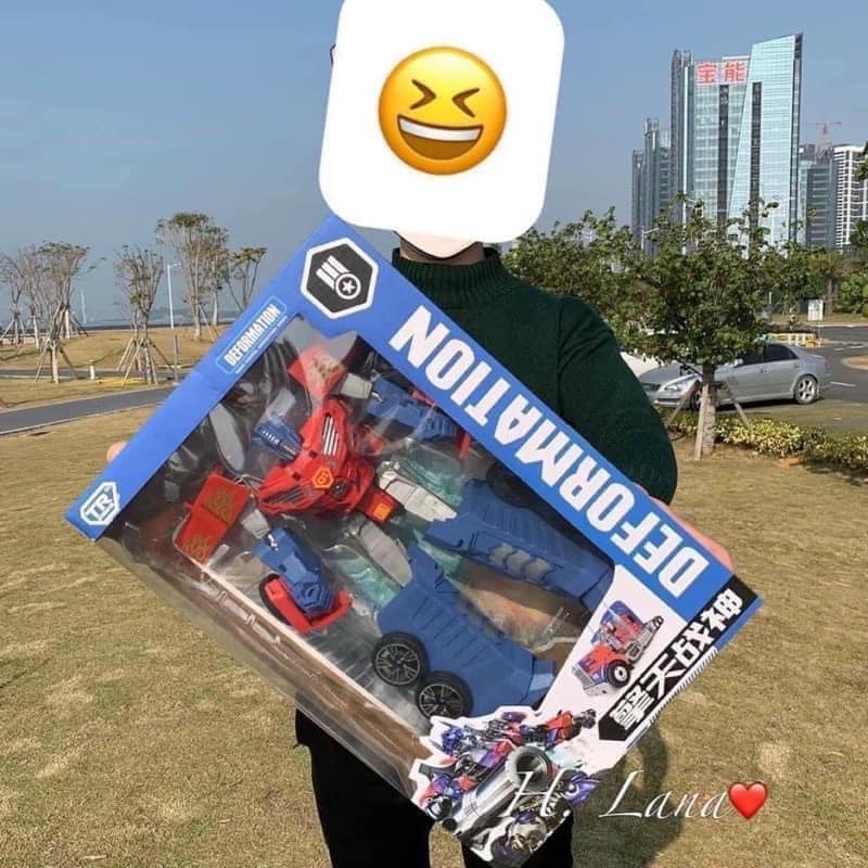 BỘ ĐỒ CHƠI Ô TÔ BIẾN HÌNH MẪU TRANSFORMER ĐỘC ĐÁO CHO BÉ