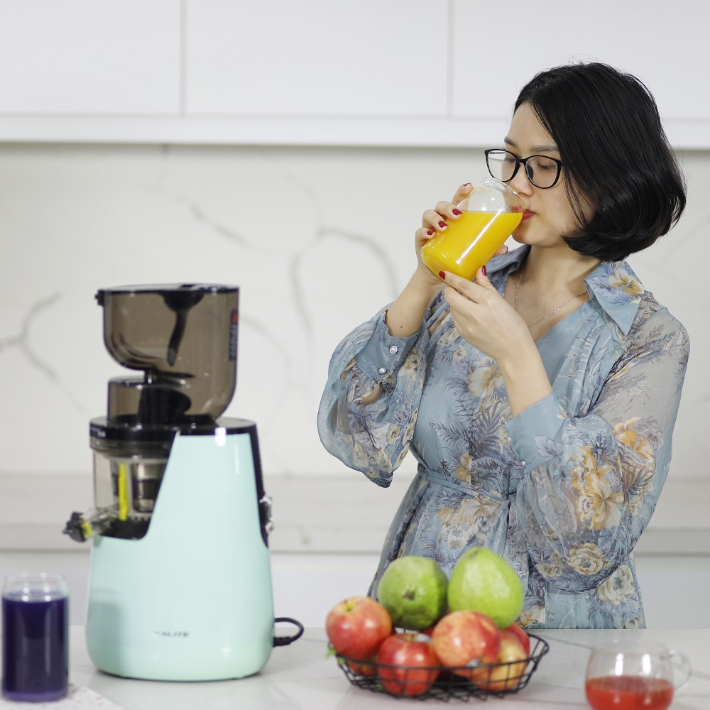 Máy ép trái cây hoa quả chậm mini Kalite KL598 ép đồ uống giảm cân cho người lười ăn rau, chính hãng, bảo hành 12 tháng