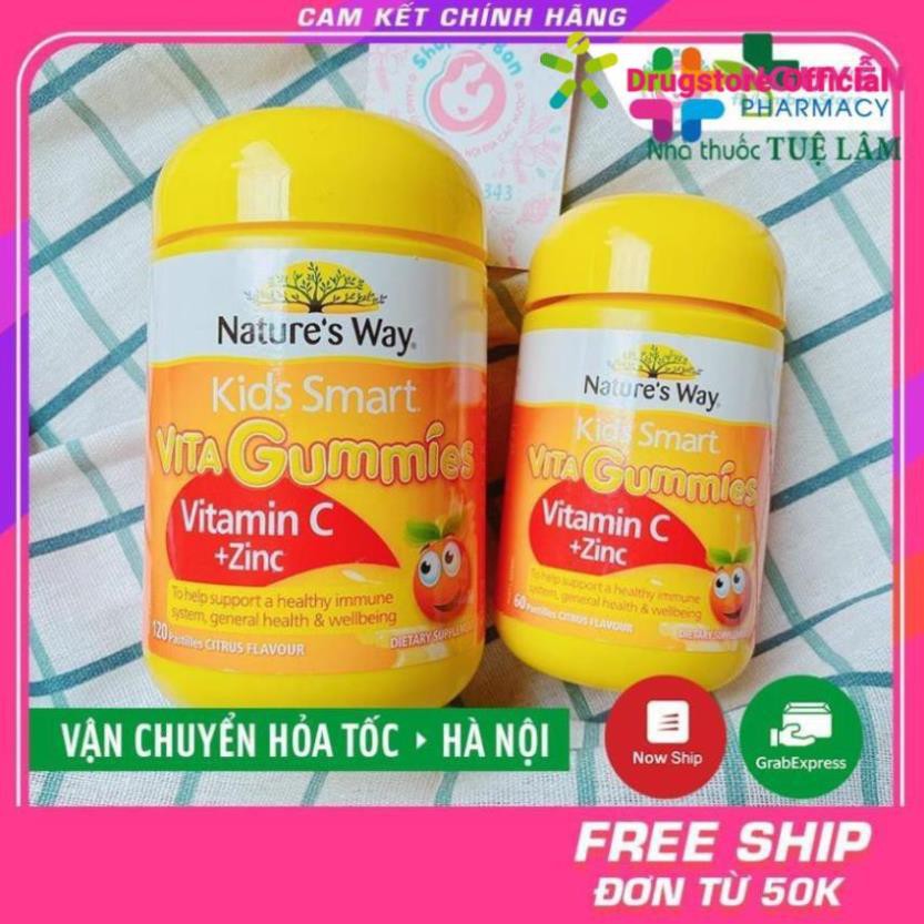 Kẹo Vitamin Nature's Way VITA Gummies Vitamin C + Zinc - Kích thích trẻ ăn ngon