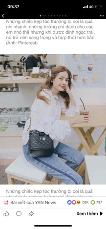 Combo 4 Kẹp tóc HÀN QUỐC hot trend 2019