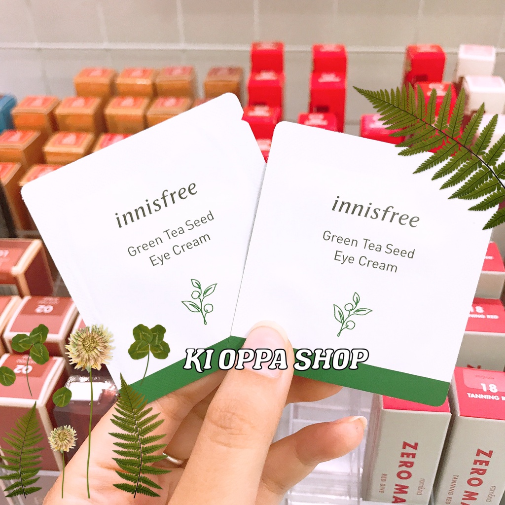 Sample kem dưỡng mắt innisfree Green Tea Seed Eye Cream - 1ml